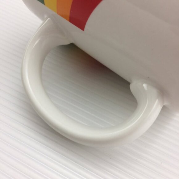 Vintage FTDA Rainbow Coffee Tea Mug Cup Made in Korea LGBTQ Pride - Picture 9 of 9